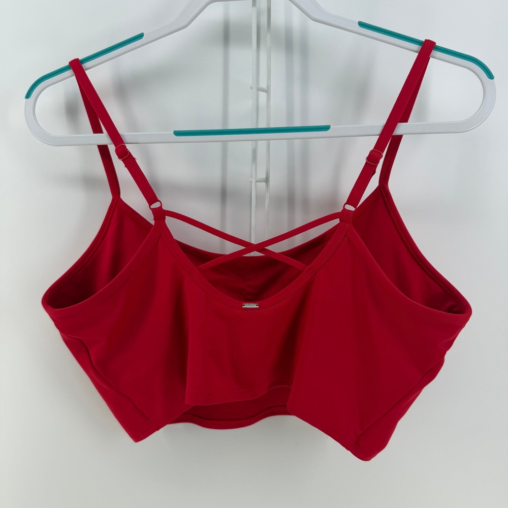 Pink Active Sports Bra Women XL Red Ultimate Lightly Lined Strappy Back Gorpcore - Picture 2 of 8